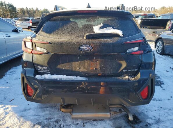 JF2GUADC5R8207934 2024 SUBARU CROSSTREK Black Вид ззаду