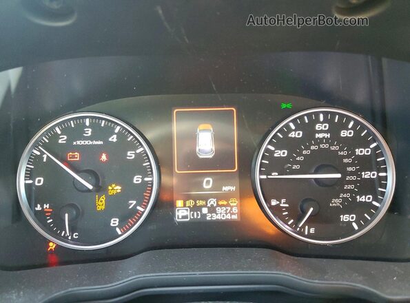 JF2GUADC5R8212390 2024 SUBARU CROSSTREK White ხელსაწყოთა პანელის ხედი