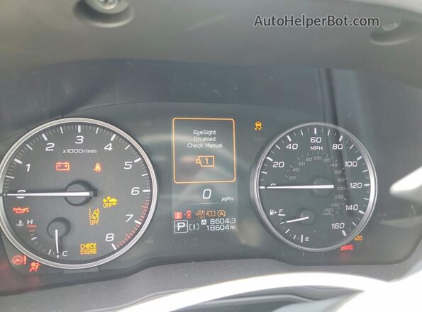 JF2GUADC6RH283601 2024 SUBARU CROSSTREK Gray Instrument cluster view