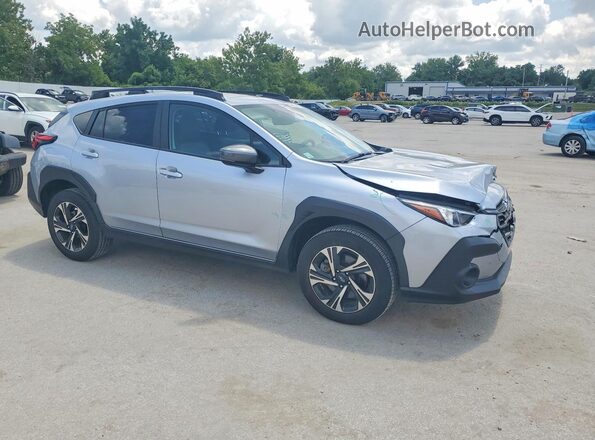 JF2GUADC6RH346728 2024 SUBARU CROSSTREK Серебряный Передняя правая четверть