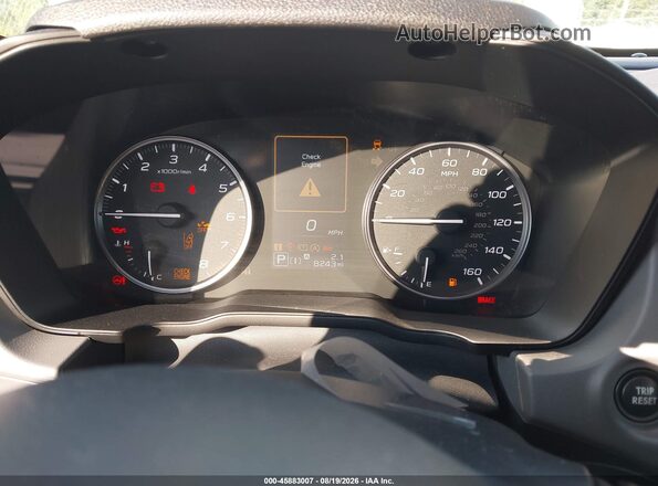 JF2GUADC7R8235007 2024 SUBARU CROSSTREK White უკანა სავარძლების ხედი
