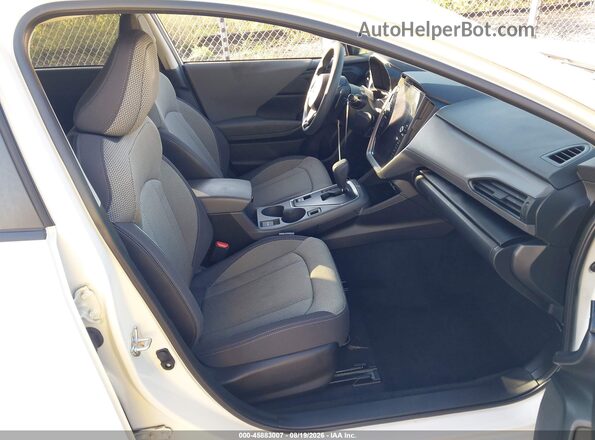 JF2GUADC7R8235007 2024 SUBARU CROSSTREK White წინა სალონის ხედი