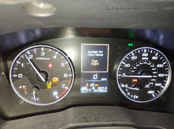 JF2GUADC8R8247988 2024 SUBARU CROSSTREK White Instrument cluster view