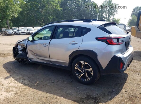 JF2GUADC8R8342549 2024 SUBARU CROSSTREK Silver Trasero izquierdo
