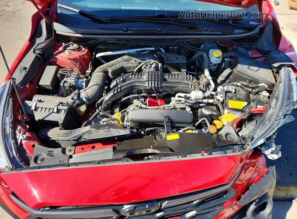 JF2GUADC8R8398782 2024 SUBARU CROSSTREK Red Vista del compartimento del motor