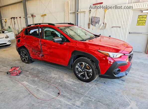 JF2GUADC8RH863707 2024 SUBARU CROSSTREK Красный Передняя правая четверть