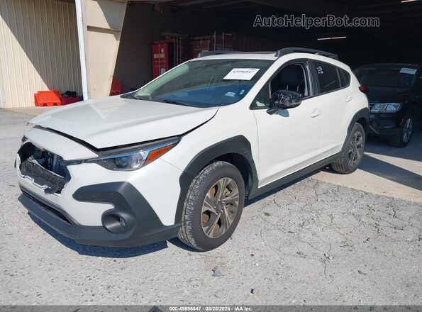 JF2GUADC8RH916387 2024 SUBARU CROSSTREK White წინა მარცხენა ხედი სამი მეოთხედიდან