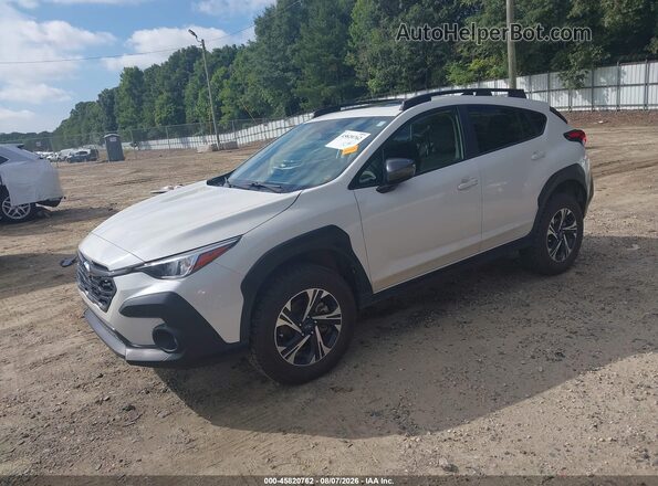 JF2GUADC9R8332256 2024 SUBARU CROSSTREK White Առջևի ձախ երեք քառորդ տեսարան