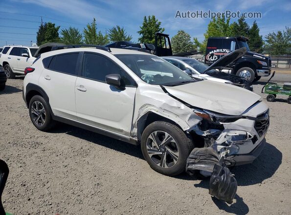 JF2GUADC9R8335738 2024 SUBARU CROSSTREK Белый Передняя правая четверть