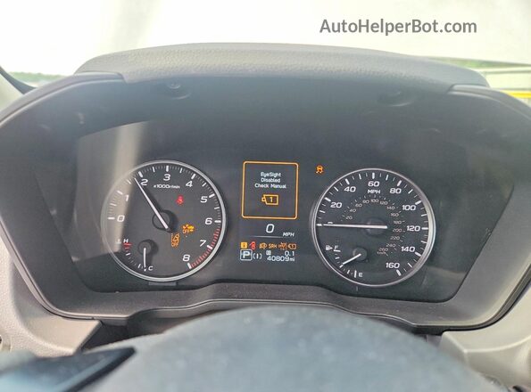 JF2GUADCXR8905651 2024 SUBARU CROSSTREK White Instrument cluster view