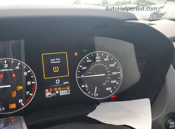 JF2GUHDC0SH332922 2025 SUBARU CROSSTREK Белый Вид щитка приборов