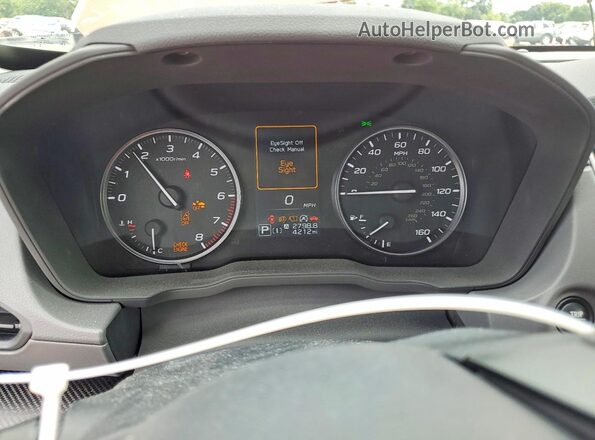 JF2GUHDC2SH235916 2025 SUBARU CROSSTREK Orange Widok zestawu wskaźników