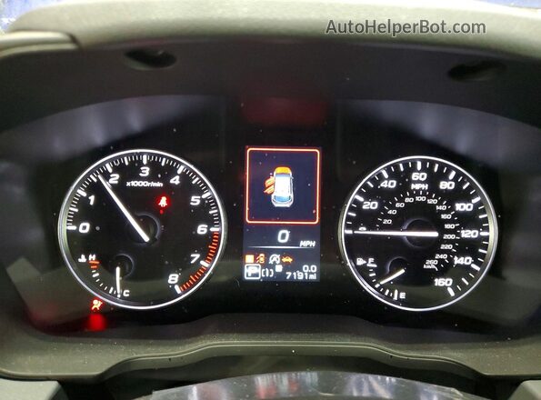 JF2GUHDC3S8345342 2025 SUBARU CROSSTREK Blue ხელსაწყოთა პანელის ხედი