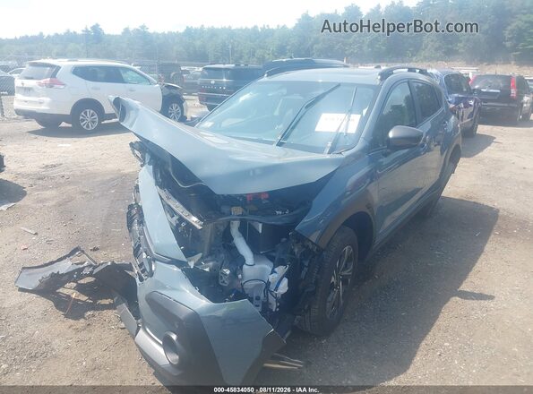 JF2GUHDC7S8242036 2025 SUBARU CROSSTREK Gray წინა მარცხენა ხედი სამი მეოთხედიდან