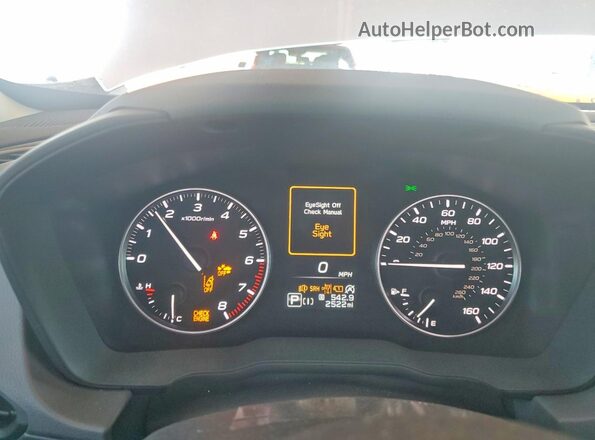 JF2GUHDC7S8340791 2025 SUBARU CROSSTREK Silver Вид щитка приладів