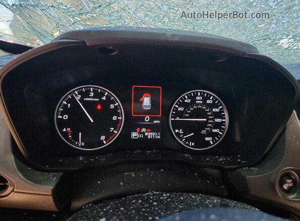 JF2GUHDCXS8239969 2025 SUBARU CROSSTREK Silver Instrument cluster view