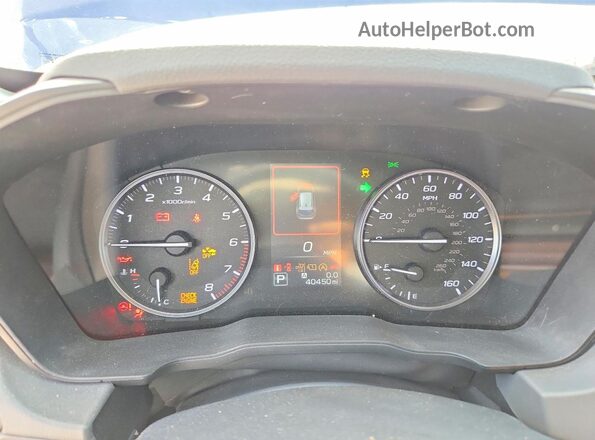 JF2GUHDCXS8263477 2025 SUBARU CROSSTREK Синий Вид щитка приборов