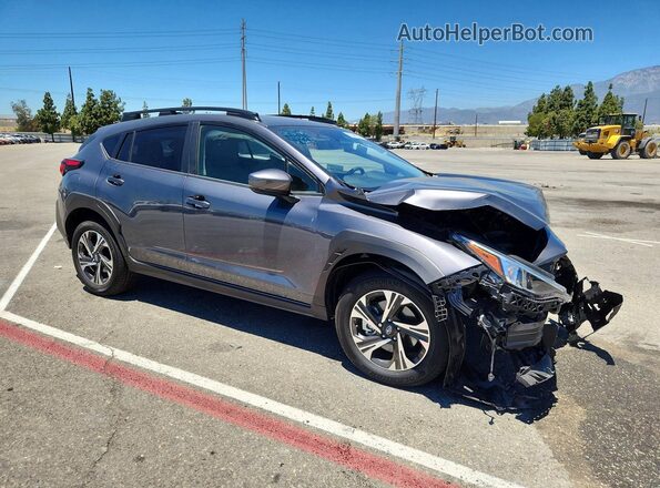 JF2GUHDCXS8292753 2025 SUBARU CROSSTREK Gray Delantero derecho