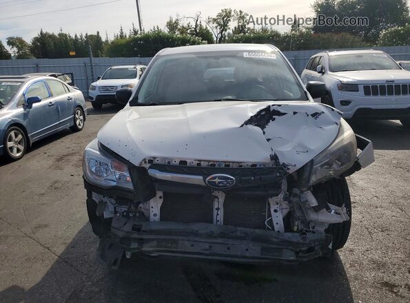 JF2SJAAC2JH593272 2018 SUBARU FORESTER White წინა ხედი