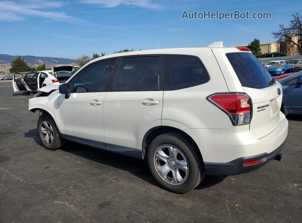 JF2SJAAC2JH593272 2018 SUBARU FORESTER White უკანა მარცხენა