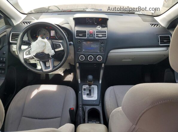 JF2SJAAC2JH593272 2018 SUBARU FORESTER White წინა პანელის ხედი