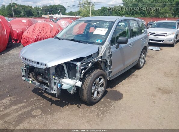 JF2SJAAC4JG607677 2018 SUBARU FORESTER Silver წინა ხედი