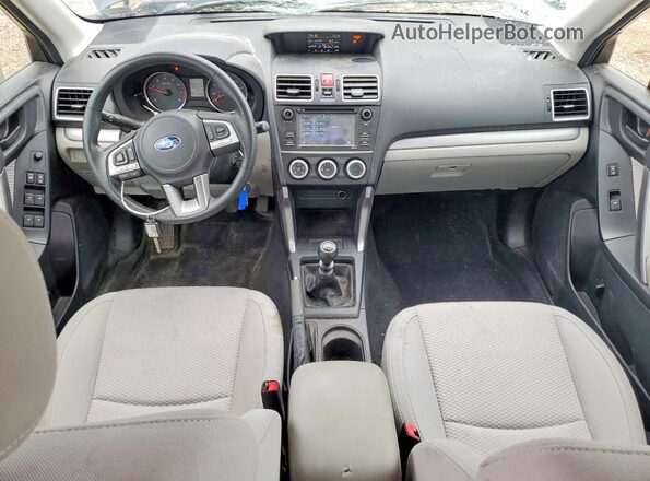 JF2SJAAC5JG614279 2018 SUBARU FORESTER Gray Вид панелі приладів