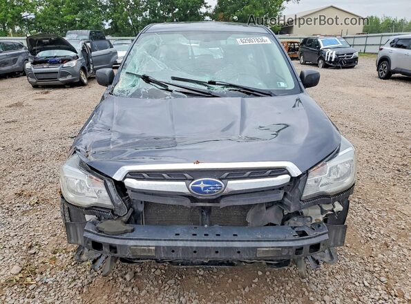 JF2SJAAC5JG614279 2018 SUBARU FORESTER Gray Вид спереду