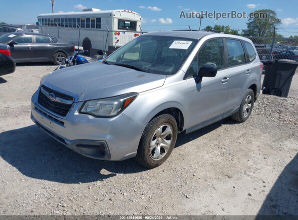 JF2SJAAC7HG538834 2017 SUBARU FORESTER Серебряный Передняя левая четверть