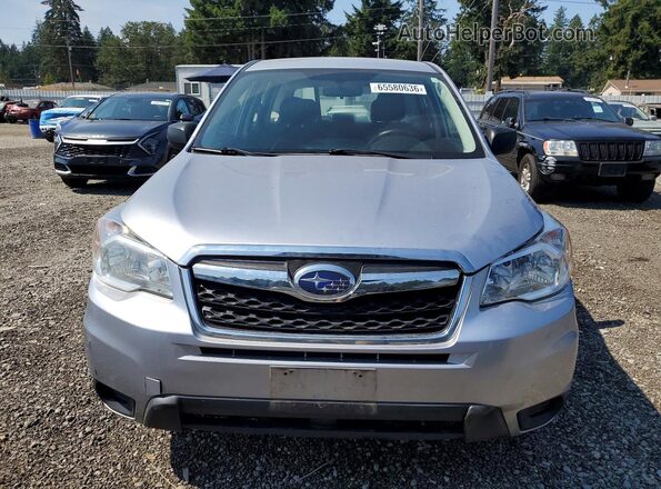 JF2SJAAC8GH469483 2016 SUBARU FORESTER Silver Front view