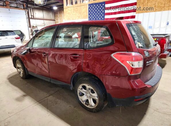 JF2SJAAC9GG412702 2016 SUBARU FORESTER Red უკანა მარცხენა