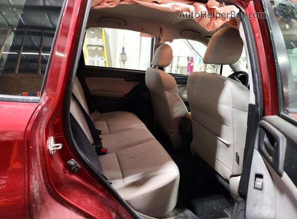 JF2SJAAC9GG412702 2016 SUBARU FORESTER Red უკანა სალონის ხედი