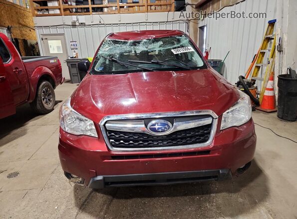 JF2SJAAC9GG412702 2016 SUBARU FORESTER Red წინა ხედი