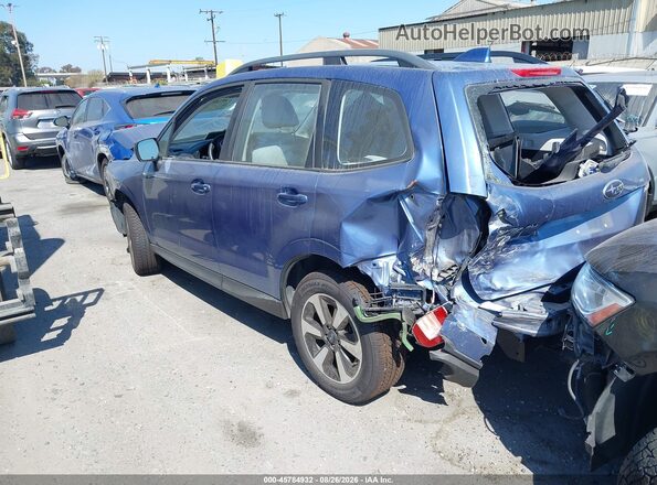 JF2SJABC0JH581202 2018 SUBARU FORESTER Blue უკანა მარცხენა