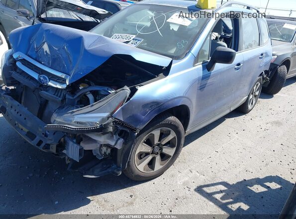 JF2SJABC0JH581202 2018 SUBARU FORESTER Blue წინა მარცხენა ხედი სამი მეოთხედიდან