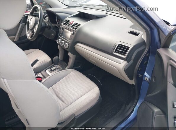 JF2SJABC0JH581202 2018 SUBARU FORESTER Blue წინა სალონის ხედი