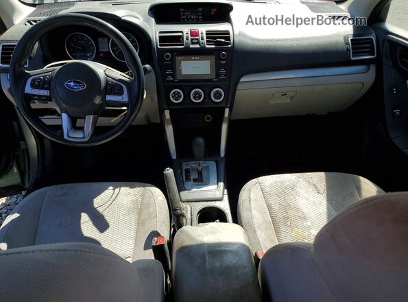 JF2SJABC0JH616790 2018 SUBARU FORESTER Green Առջևի վահանակի տեսք