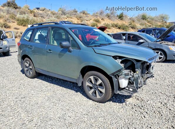 JF2SJABC0JH616790 2018 SUBARU FORESTER Green Առջևի աջ