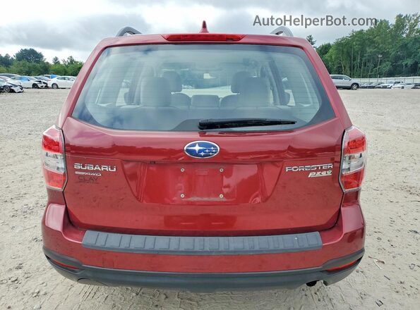 JF2SJABC1GH557855 2016 SUBARU FORESTER Red Vista trasera
