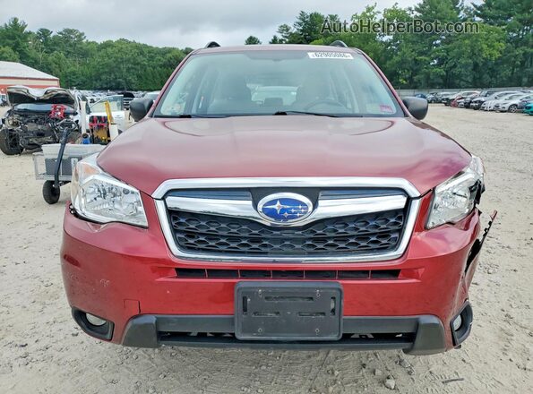 JF2SJABC1GH557855 2016 SUBARU FORESTER Red Vista frontal