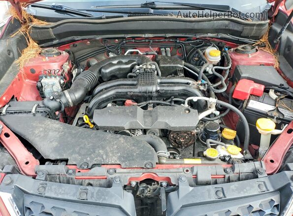 JF2SJABC1GH557855 2016 SUBARU FORESTER Red Vista del compartimento del motor
