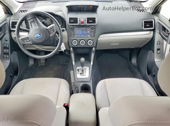 JF2SJABC1GH557855 2016 SUBARU FORESTER Red Vista del salpicadero