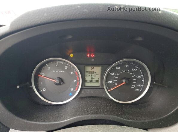 JF2SJABC1GH557855 2016 SUBARU FORESTER Red Vista del cuadro de instrumentos
