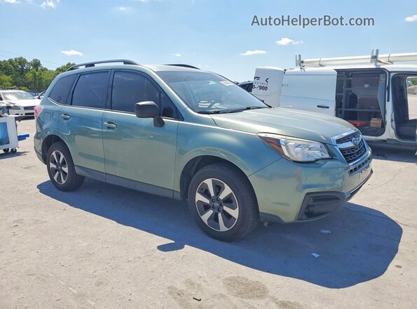 JF2SJABC1HH462004 2017 SUBARU FORESTER Зеленый Передняя правая четверть