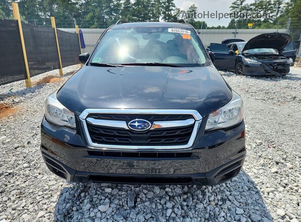 JF2SJABC1JH403850 2018 SUBARU FORESTER Black Widok z przodu