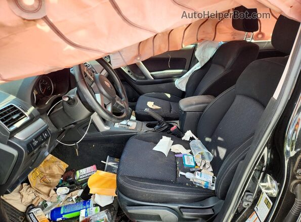 JF2SJABC1JH403850 2018 SUBARU FORESTER Black Widok wnętrza z przodu
