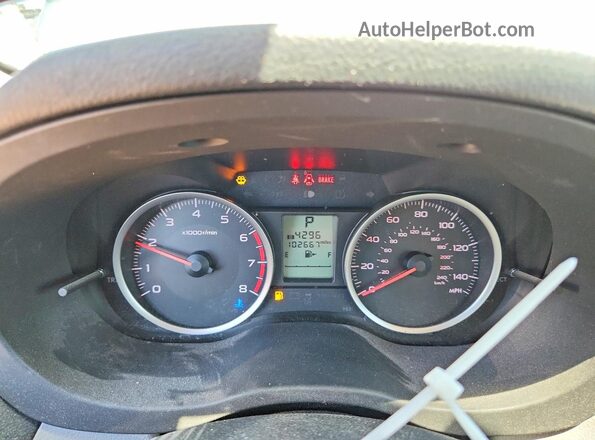 JF2SJABC2HH402071 2017 SUBARU FORESTER Green Вид щитка приладів