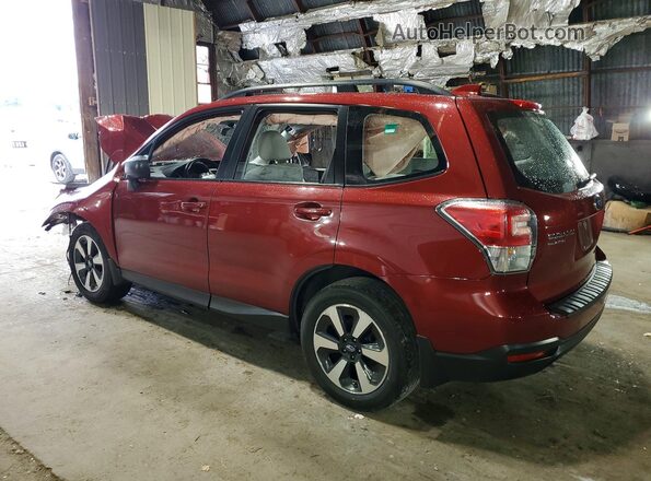 JF2SJABC2HH549443 2017 SUBARU FORESTER Burgundy უკანა მარცხენა