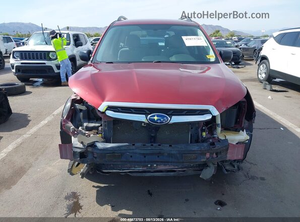 JF2SJABC2HH557753 2017 SUBARU FORESTER Red Դիմացի տեսք