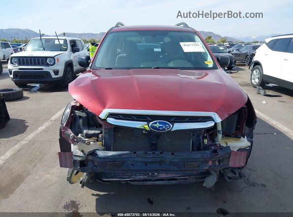 JF2SJABC2HH557753 2017 SUBARU FORESTER Red Սալոնի հետևի տեսք
